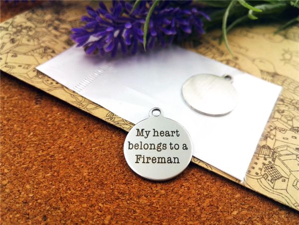 40pcs--"my heart belongs to a fireman"stainless steel charms more style for choosing diy charms pendants for necklace, Bronze;silver
40pcs--"my heart belongs to a fireman"stainless steel charms more style for choosing diy charms pendants for necklace, Bronze;silver