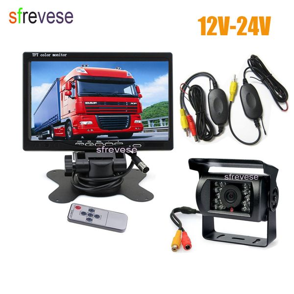 7" lcd monitor car rear view kit + waterproof 18 ir led wireless reversing backup camera for bus truck caravan 12v-24v
7" lcd monitor car rear view kit + waterproof 18 ir led wireless reversing backup camera for bus truck caravan 12v-24v