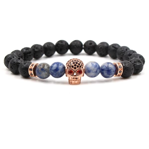 moreon 10mm micro zircon skull skull black lava volcanic stone grit elastic bracelet
moreon 10mm micro zircon skull skull black lava volcanic stone grit elastic bracelet