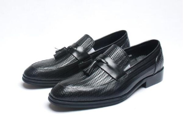 british men's shoes leather men's business dress shoes square head tassel wedding goodyear handmade, Black
british men's shoes leather men's business dress shoes square head tassel wedding goodyear handmade, Black