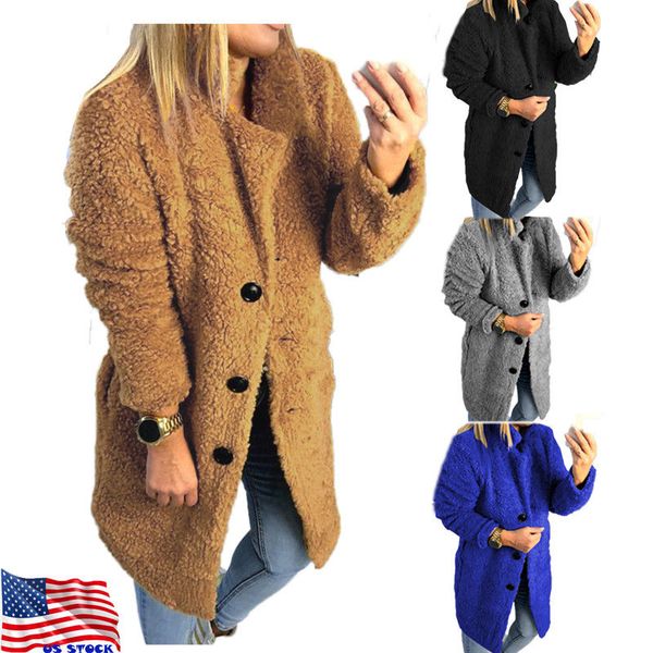 winter womens thick warm faux fur teddy bear pocket fleece jacket long coat casual fur outwear overcoat fashion, Black
winter womens thick warm faux fur teddy bear pocket fleece jacket long coat casual fur outwear overcoat fashion, Black
