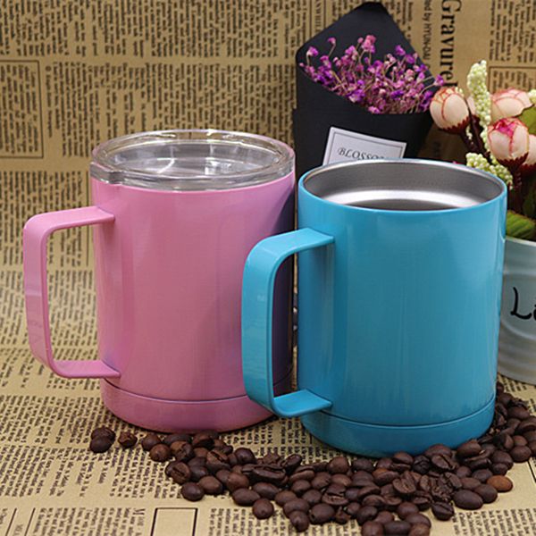 10oz mug stainless steel vacuum cup with handle lid heat resisting portable coffee tumbler bar beer mugs wine glass milk cups
10oz mug stainless steel vacuum cup with handle lid heat resisting portable coffee tumbler bar beer mugs wine glass milk cups