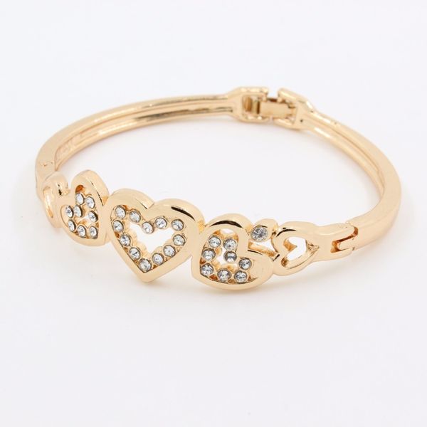 new fashion crystal cuff bangle love heart charm bracelet jewelry for women lady gift, Black
new fashion crystal cuff bangle love heart charm bracelet jewelry for women lady gift, Black