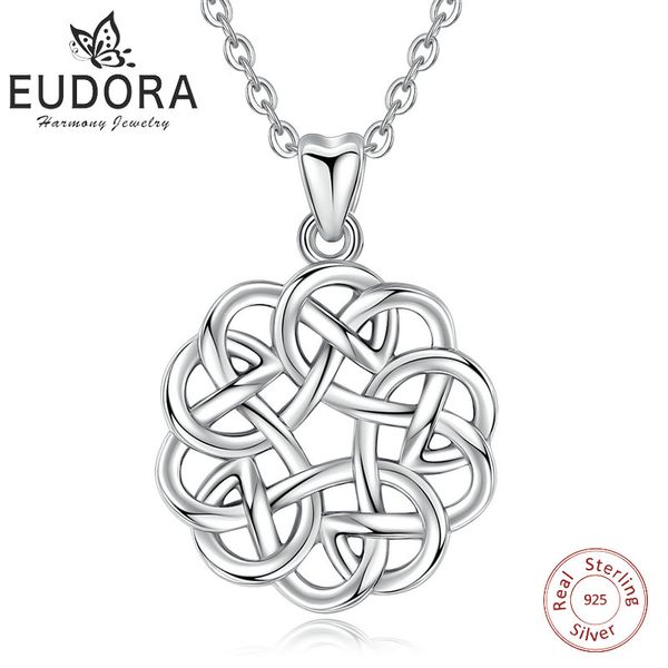 eudora unique 925 sterling silver celtics love knot flower pendant necklace fashion women jewelry family girl birthday gift d256
eudora unique 925 sterling silver celtics love knot flower pendant necklace fashion women jewelry family girl birthday gift d256