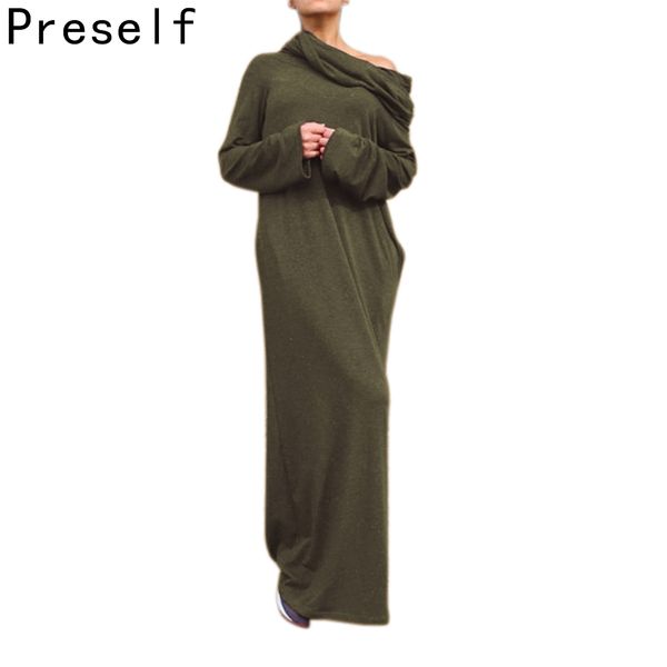 preself loose hooded maxi dresses women's knit off-shoulder wrap dress casual long sleeves plus size party 2018 autumn winter, Black;gray
preself loose hooded maxi dresses women's knit off-shoulder wrap dress casual long sleeves plus size party 2018 autumn winter, Black;gray