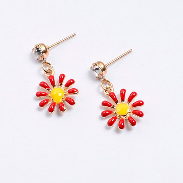 new cute multicolor daisy floral stud earrings for women girls jewelry fashion enamel flowers dangle earrings rhinestone white black pink, Golden;silver
new cute multicolor daisy floral stud earrings for women girls jewelry fashion enamel flowers dangle earrings rhinestone white black pink, Golden;silver