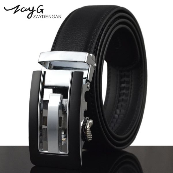 zayg designer new metal automatic buckle belt high quality black cowhide leather men fashion business buckle unique belt, Black;brown
zayg designer new metal automatic buckle belt high quality black cowhide leather men fashion business buckle unique belt, Black;brown
