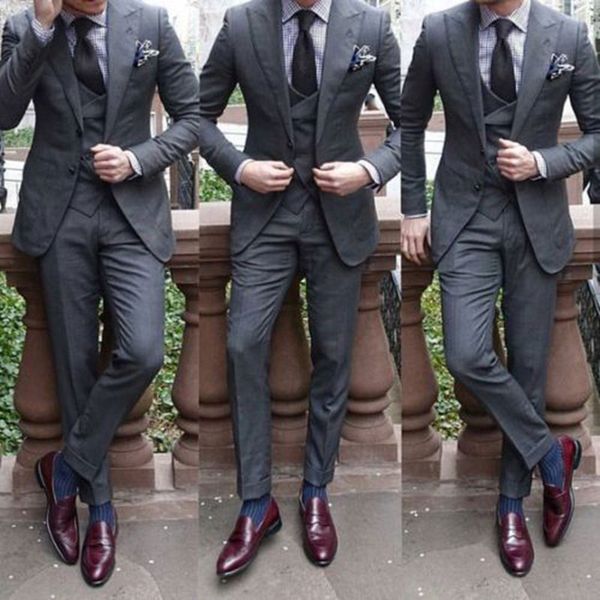 grey men suits for wedding wide peaked lapel custom made groom wedding suit blazer 3 piece jacket pants vest slim fit groomsmen suit, Black;gray
grey men suits for wedding wide peaked lapel custom made groom wedding suit blazer 3 piece jacket pants vest slim fit groomsmen suit, Black;gray