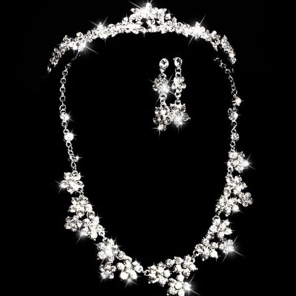 ожерелье сплава стекла дрель цепи свадебный корона свадебный головной убор набор, Silver
ожерелье сплава стекла дрель цепи свадебный корона свадебный головной убор набор, Silver