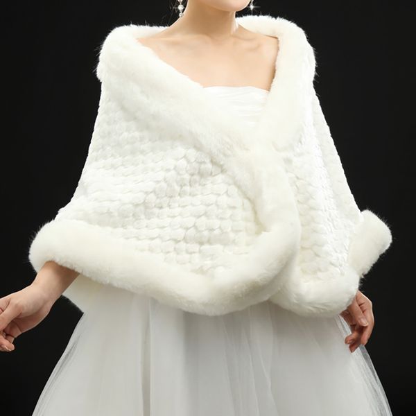 elegant ivory bridal fur wraps 2018 winter women warm shawl for weddings bridal accessory in stock, White
elegant ivory bridal fur wraps 2018 winter women warm shawl for weddings bridal accessory in stock, White