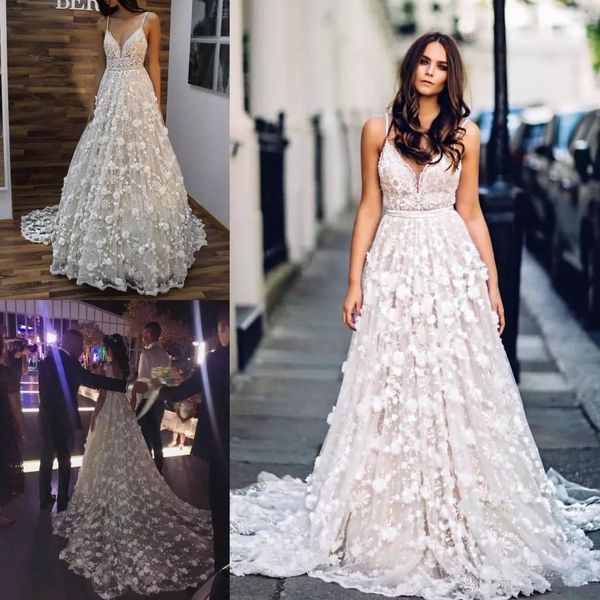 backless lace wedding dresses 3d appliqued plunging neck bridal gowns a line vestido de novia sweep train beaded robe de mariée, White
backless lace wedding dresses 3d appliqued plunging neck bridal gowns a line vestido de novia sweep train beaded robe de mariée, White