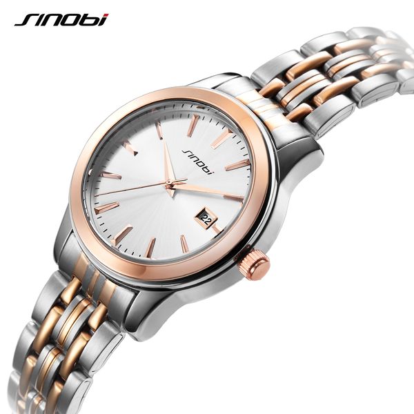 sinobi lovers' couple wristwatch women waterproof business watches female casual stainless steel quartz clock, Slivery;brown
sinobi lovers' couple wristwatch women waterproof business watches female casual stainless steel quartz clock, Slivery;brown