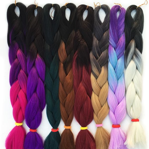 falemei 100g/pack 24inch kanekalon braiding hair ombre two tone colored jumbo braids hair synthetic hair for dolls crochet hair, Black;brown
falemei 100g/pack 24inch kanekalon braiding hair ombre two tone colored jumbo braids hair synthetic hair for dolls crochet hair, Black;brown