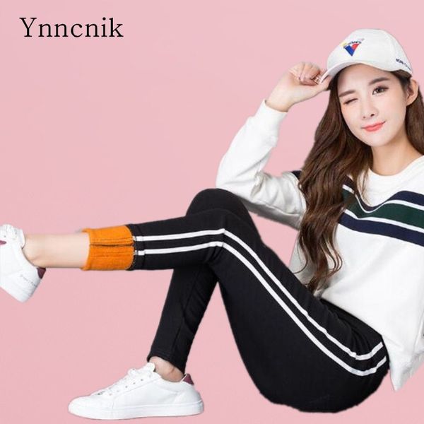 ynncnik high waist skinny pencil pants side striped black winter warm trousers thickening fleeces korean leggings s1342, Blue
ynncnik high waist skinny pencil pants side striped black winter warm trousers thickening fleeces korean leggings s1342, Blue