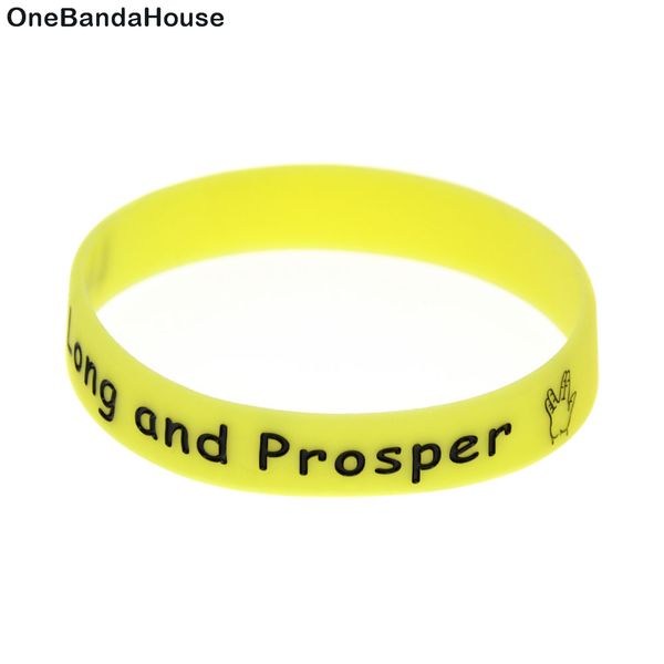 100pcs live long and prosper silicone bracelet perfect to use in any benefits gift for festival, Black
100pcs live long and prosper silicone bracelet perfect to use in any benefits gift for festival, Black