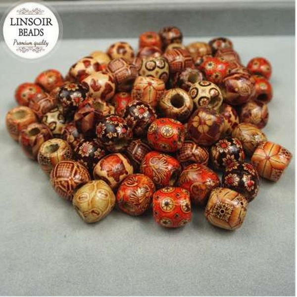 linsoir 100pcs 12mm natural wooden beads fit necklace bracelet loose big hole spacer wood beads for jewelry making houten kralen, Black
linsoir 100pcs 12mm natural wooden beads fit necklace bracelet loose big hole spacer wood beads for jewelry making houten kralen, Black