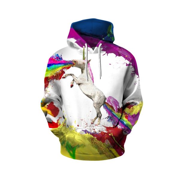 wsgyj new fashion man/female 3d printed white horse hoodie, Black
wsgyj new fashion man/female 3d printed white horse hoodie, Black