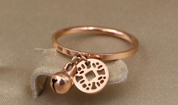 new bells copper coins titanium steel plated rose gold rings korean fashion tide female color gold ring ring, Golden;silver
new bells copper coins titanium steel plated rose gold rings korean fashion tide female color gold ring ring, Golden;silver