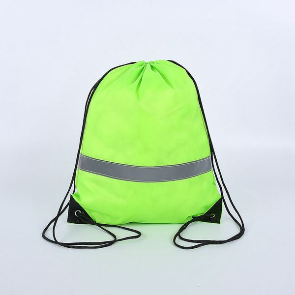 pure color drawstring bag backpacks women school bags pink letter storage bags fashion canvas handbags shopping bags 200pcs