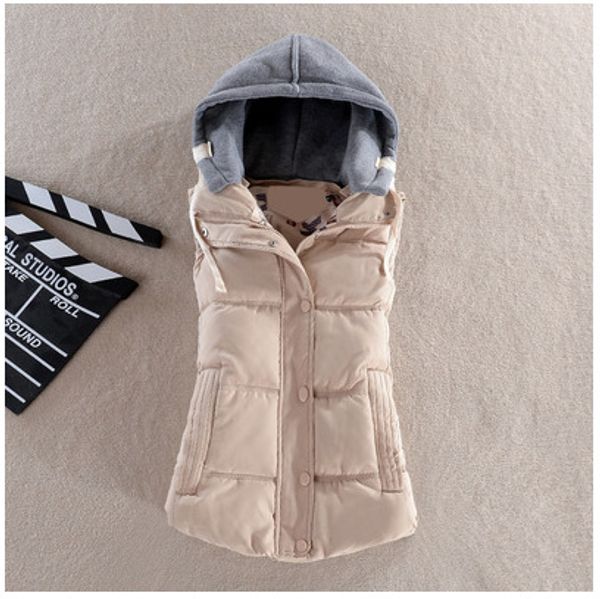 2018 new women's vest coat fashion hat short down cotton sleeveless jacket women vest with hood plaid women down, Black;white
2018 new women's vest coat fashion hat short down cotton sleeveless jacket women vest with hood plaid women down, Black;white