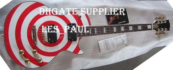 Top Quality Custom Shop Zakk Wylde bullseye White Red EMG Pickup Electric Guitar Gold Hardware
Top Quality Custom Shop Zakk Wylde bullseye White Red EMG Pickup Electric Guitar Gold Hardware