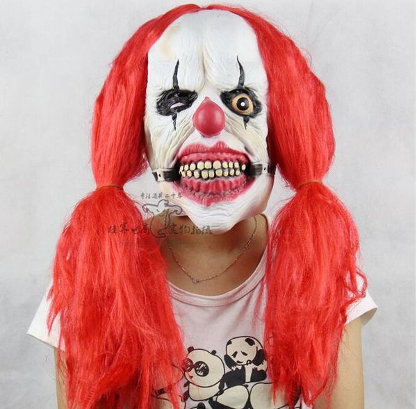 страшный клоун латексная маска большой рот красный нос для волос cosplay full face ужас маскарад взрослая маска для призраков для хэллоуина
страшный клоун латексная маска большой рот красный нос для волос cosplay full face ужас маскарад взрослая маска для призраков для хэллоуина