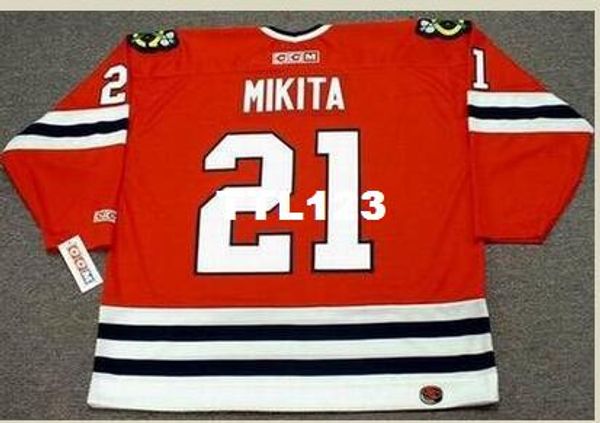 mens #21 stan mikita chicago blackhawks 1975 ccm retro home hockey jersey or custom any name or number retro jersey, Black;red
mens #21 stan mikita chicago blackhawks 1975 ccm retro home hockey jersey or custom any name or number retro jersey, Black;red
