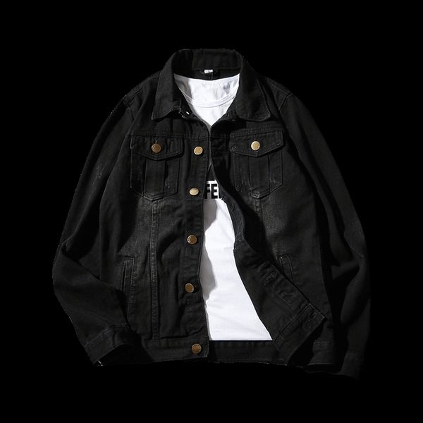 men black washed jean denim jackets men's spring autumn cotton coats 2018 man slim fit lapel collar outwear large size 5xl, Black;brown
men black washed jean denim jackets men's spring autumn cotton coats 2018 man slim fit lapel collar outwear large size 5xl, Black;brown