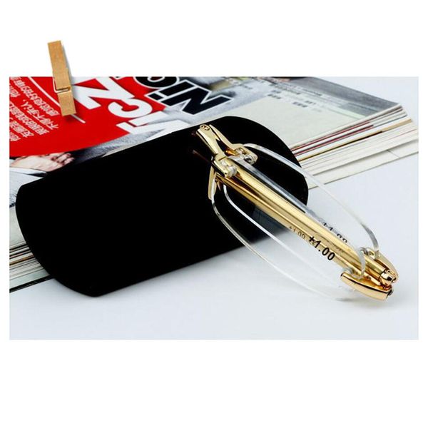 fashion folding rimless reading glasses portable foldable eyeglasses case pocket women men eyewear gold frameless eye reader 104203246
fashion folding rimless reading glasses portable foldable eyeglasses case pocket women men eyewear gold frameless eye reader 104203246