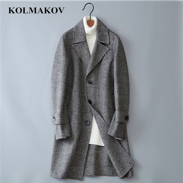 kolmakov new trend korean style plaid men's woolen coats 2018 winter business casual mens windbreakers thermal dress for men 3xl, Black
kolmakov new trend korean style plaid men's woolen coats 2018 winter business casual mens windbreakers thermal dress for men 3xl, Black