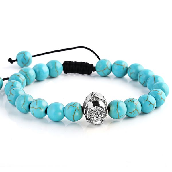 natural blue stone beads bracelet cross sliver skeleton skull vintage charms women's jewelry yoga bracelets men fashion gifts, Black
natural blue stone beads bracelet cross sliver skeleton skull vintage charms women's jewelry yoga bracelets men fashion gifts, Black