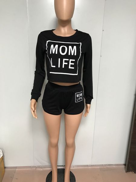 Spring Fashion Women Tracksuits Mom Life Printed Sexy Women Casual Suit Short Pullover With Short Pant 2pc Set
Spring Fashion Women Tracksuits Mom Life Printed Sexy Women Casual Suit Short Pullover With Short Pant 2pc Set