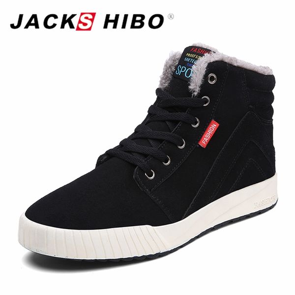 jackshibo snow boots winter shoes mens footwear add fur warm ankle boots winter sneakers for men botas hombre, Black
jackshibo snow boots winter shoes mens footwear add fur warm ankle boots winter sneakers for men botas hombre, Black