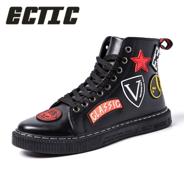 ectic fashion men casual leather ankle boots hip hop sneakers high male vulcanized shoes dancing punk chaussure homme dp-150, Black
ectic fashion men casual leather ankle boots hip hop sneakers high male vulcanized shoes dancing punk chaussure homme dp-150, Black