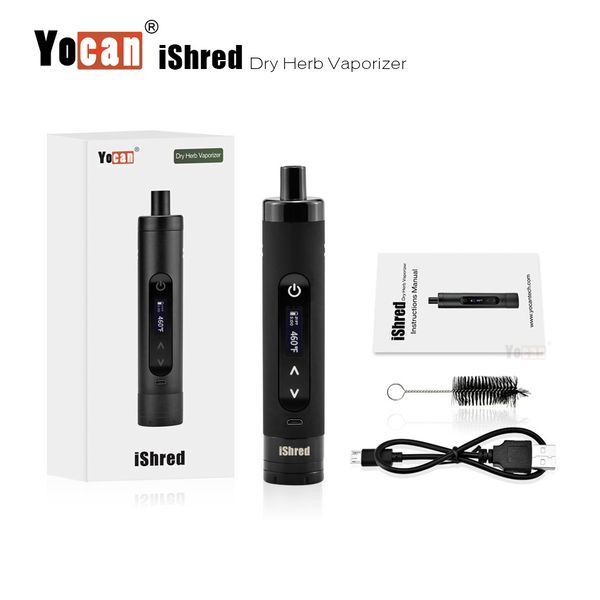 Yocan iShred 2600mAh Сухой травяной испаритель iShred Kits Wax Herbal 18650 Аккумулятор Vape Pen Сухая трава Керамическая выпечка Vape
Yocan iShred 2600mAh Сухой травяной испаритель iShred Kits Wax Herbal 18650 Аккумулятор Vape Pen Сухая трава Керамическая выпечка Vape
