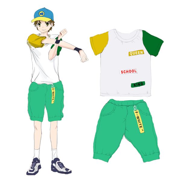 ohayo ohayo boys clothes summer leisure sports letter cotton children clothing set tshirt green new kids clothes, White
ohayo ohayo boys clothes summer leisure sports letter cotton children clothing set tshirt green new kids clothes, White