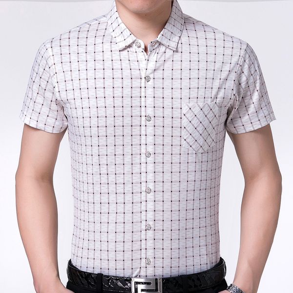 2018 summer short sleeve men shirt plaid dress casual slim fit social clothes shirts mens male fashion high quality 0368, White;black
2018 summer short sleeve men shirt plaid dress casual slim fit social clothes shirts mens male fashion high quality 0368, White;black