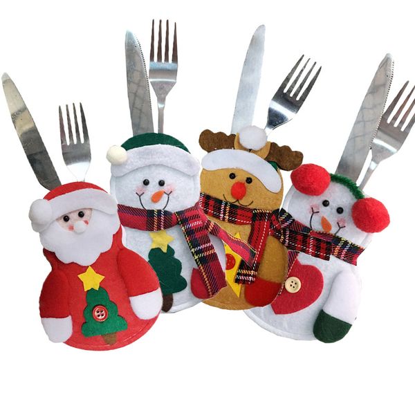 christmas decorations for tableware cover santa snowman shape fork knife wrap cover bag for table set decorative hh7-1726
christmas decorations for tableware cover santa snowman shape fork knife wrap cover bag for table set decorative hh7-1726