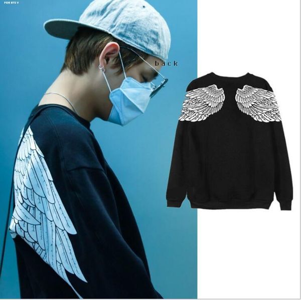 2018 new kpop bangtan boys the same paragraph clothes jungkook white wings sweater no cap autumn and winter new wave, Black
2018 new kpop bangtan boys the same paragraph clothes jungkook white wings sweater no cap autumn and winter new wave, Black
