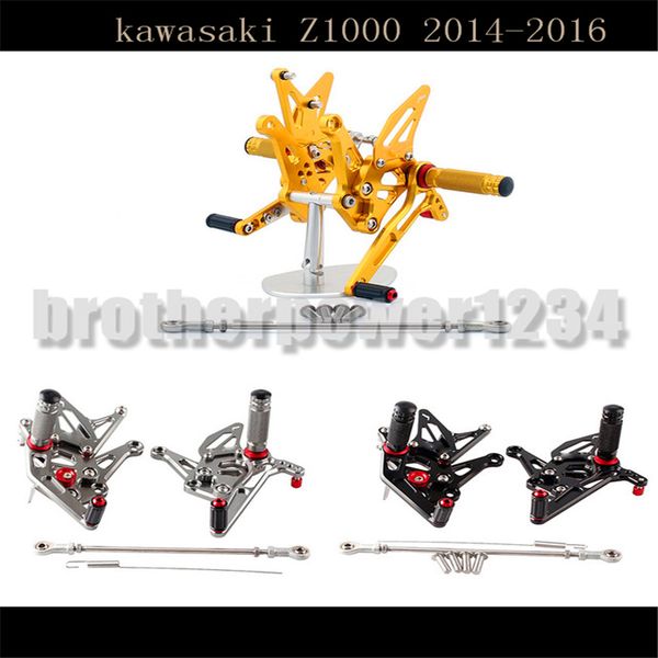 motorcycle cnc adjustable rider rear sets rearset footrest foot rest pegs for kawasaki z1000 2014-16
motorcycle cnc adjustable rider rear sets rearset footrest foot rest pegs for kawasaki z1000 2014-16