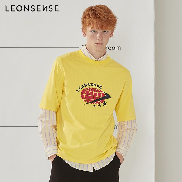 leonsense 2018 new short sleeve round o-neck yellow t shirt men loose letter printed men's t-shirt couple vogue casual short, White;black
leonsense 2018 new short sleeve round o-neck yellow t shirt men loose letter printed men's t-shirt couple vogue casual short, White;black