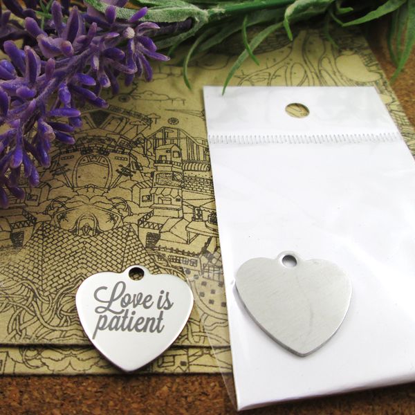 40pcs--"love is patient"stainless steel charms more style for choosing diy charms pendants for necklace, Bronze;silver
40pcs--"love is patient"stainless steel charms more style for choosing diy charms pendants for necklace, Bronze;silver