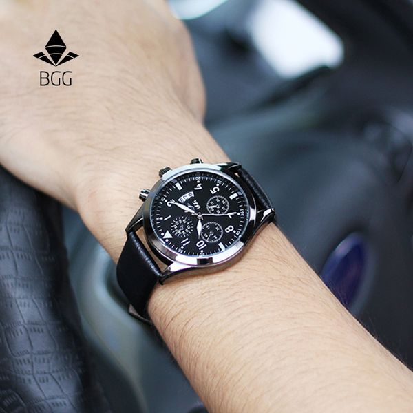 2017 new design style watch men's leather strap sports watches men quartz hour date clock fashion casual wrist watch, Slivery;brown
2017 new design style watch men's leather strap sports watches men quartz hour date clock fashion casual wrist watch, Slivery;brown