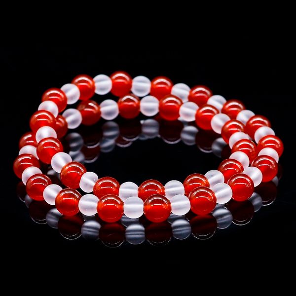 natural red onyx with clear glass 6mm beaded bracelet 2 strand natural stone bracelet for women men jewelry, Black
natural red onyx with clear glass 6mm beaded bracelet 2 strand natural stone bracelet for women men jewelry, Black