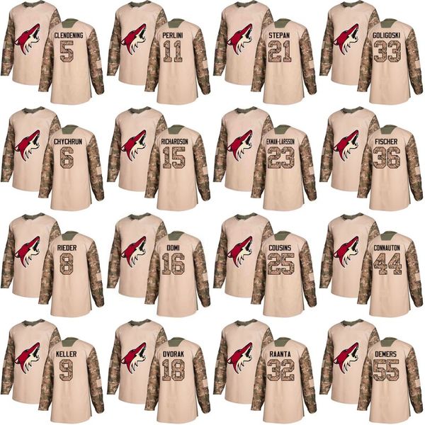 Arizona Coyotes Jersey Veterans Day Practice 5 Adam Clendening 16 Max Domi 23 Oliver Ekman-Larsson 25 Nick Cousins 32 Antti Raanta Jerseys
Arizona Coyotes Jersey Veterans Day Practice 5 Adam Clendening 16 Max Domi 23 Oliver Ekman-Larsson 25 Nick Cousins 32 Antti Raanta Jerseys