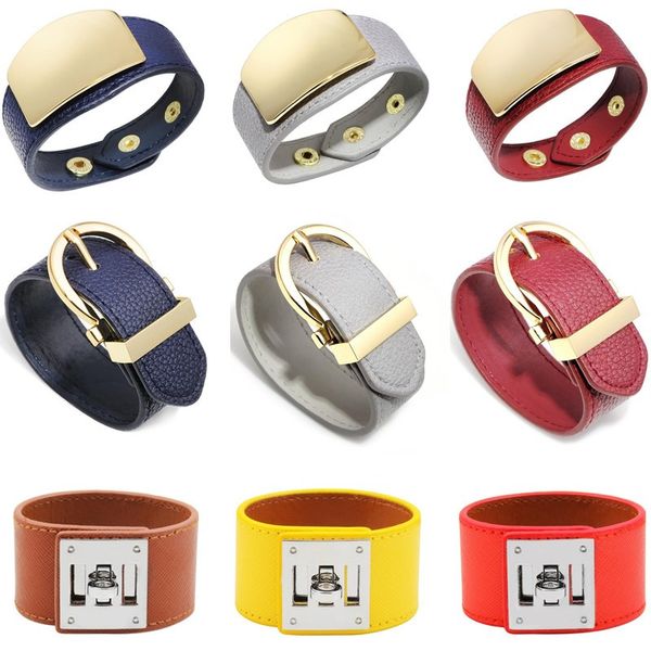 new women genuine leather buckle bracelet punk multicolor wristband fashion leather bangle jewelry for girlfriend gift, Black
new women genuine leather buckle bracelet punk multicolor wristband fashion leather bangle jewelry for girlfriend gift, Black
