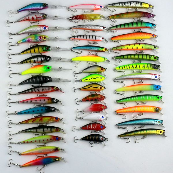 43pcs/set artificial fishing lures minnow lure crank bait mixed size carp fishing accessories wobbles kit swimbait peche
43pcs/set artificial fishing lures minnow lure crank bait mixed size carp fishing accessories wobbles kit swimbait peche