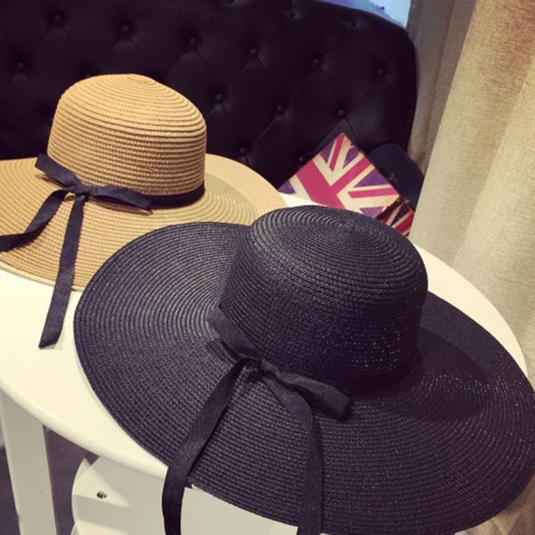 bonjean woman summer hat vintage straw hat with ribbons bow wide large brim cap hat beach sun hats ladies fashion casual panama, Blue;gray
bonjean woman summer hat vintage straw hat with ribbons bow wide large brim cap hat beach sun hats ladies fashion casual panama, Blue;gray