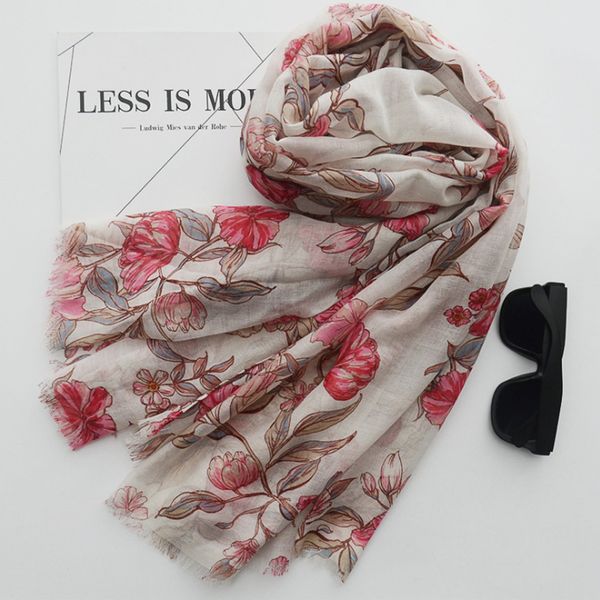 new design soft white red bandana scarf vintage women long brand flowers floral shawls and scarves wj019
new design soft white red bandana scarf vintage women long brand flowers floral shawls and scarves wj019