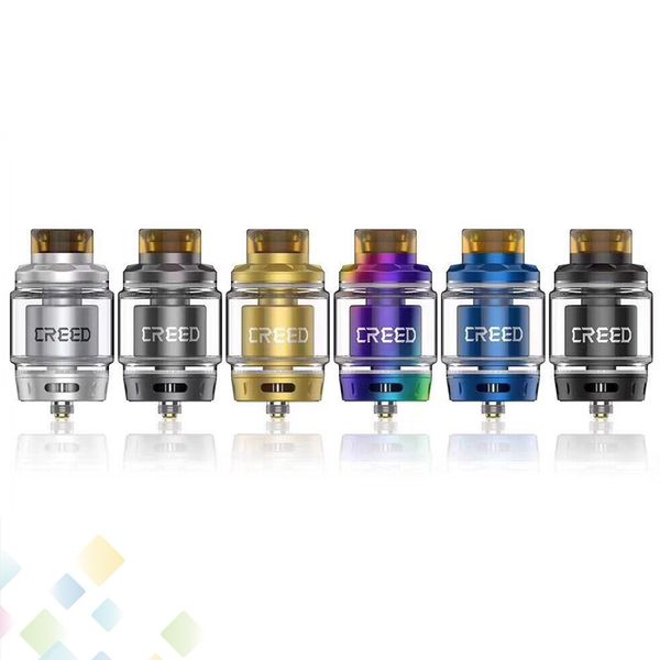 Original Geekvape Creed RTA Atomizer 6.5ml Tank With Three Interchangeable Airflow System Supports Both Single and Dual Coil Builds DHL Free
Original Geekvape Creed RTA Atomizer 6.5ml Tank With Three Interchangeable Airflow System Supports Both Single and Dual Coil Builds DHL Free